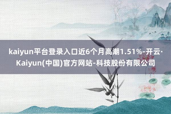 kaiyun平台登录入口近6个月高潮1.51%-开云·Kaiyun(中国)官方网站-科技股份有限公司