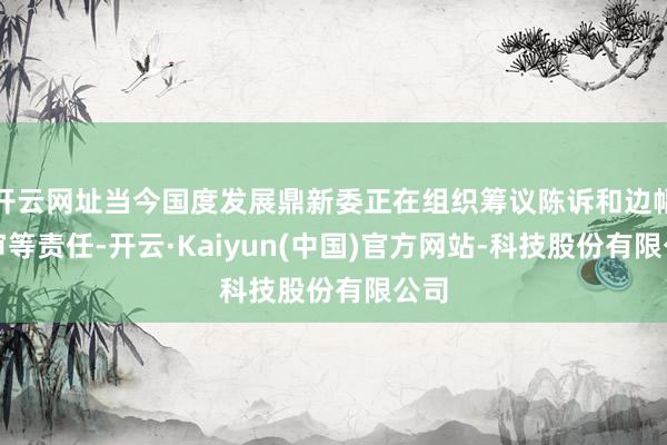 开云网址当今国度发展鼎新委正在组织筹议陈诉和边幅评审等责任-开云·Kaiyun(中国)官方网站-科技股份有限公司