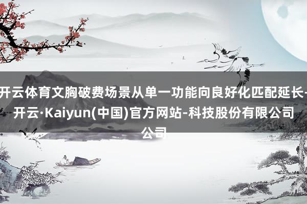 开云体育文胸破费场景从单一功能向良好化匹配延长-开云·Kaiyun(中国)官方网站-科技股份有限公司