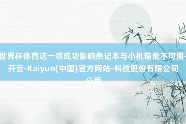 世界杯体育这一项成功影响条记本与小机箱能不可用-开云·Kaiyun(中国)官方网站-科技股份有限公司
